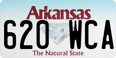 AR license plate 620WCA
