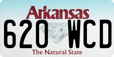 AR license plate 620WCD
