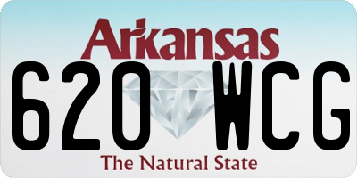 AR license plate 620WCG