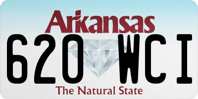 AR license plate 620WCI