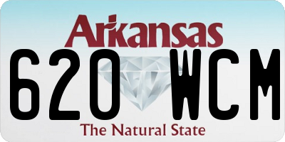AR license plate 620WCM