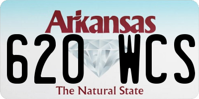 AR license plate 620WCS