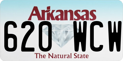 AR license plate 620WCW