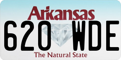 AR license plate 620WDE