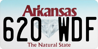 AR license plate 620WDF