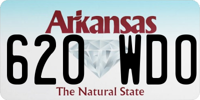 AR license plate 620WDO