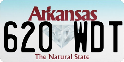 AR license plate 620WDT