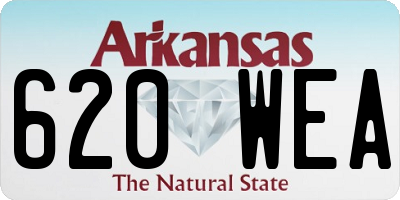 AR license plate 620WEA