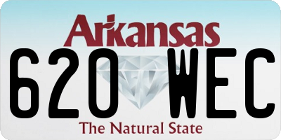 AR license plate 620WEC
