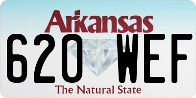 AR license plate 620WEF