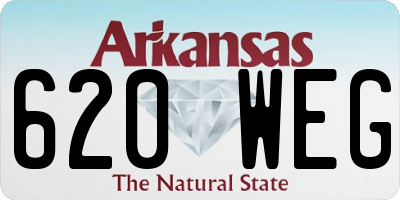AR license plate 620WEG