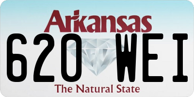 AR license plate 620WEI