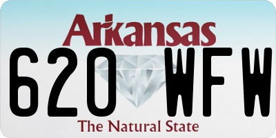 AR license plate 620WFW