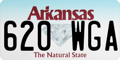 AR license plate 620WGA