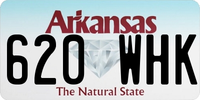 AR license plate 620WHK
