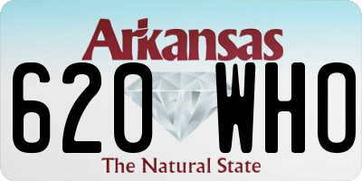 AR license plate 620WHO