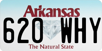 AR license plate 620WHY