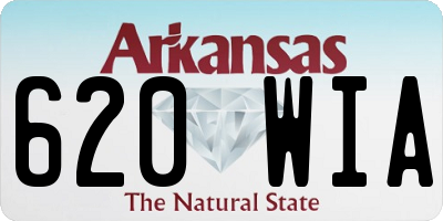 AR license plate 620WIA