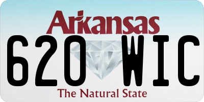 AR license plate 620WIC