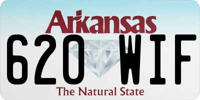 AR license plate 620WIF
