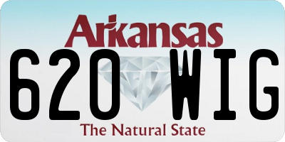 AR license plate 620WIG