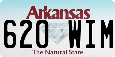 AR license plate 620WIM