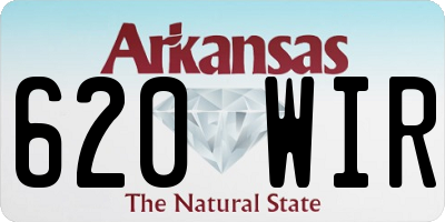AR license plate 620WIR