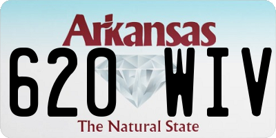 AR license plate 620WIV