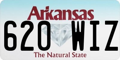 AR license plate 620WIZ
