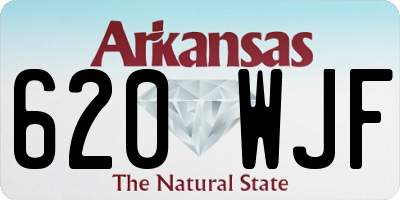 AR license plate 620WJF