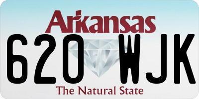 AR license plate 620WJK