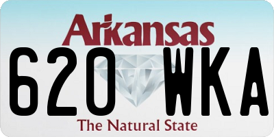 AR license plate 620WKA