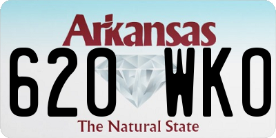 AR license plate 620WKO