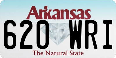 AR license plate 620WRI