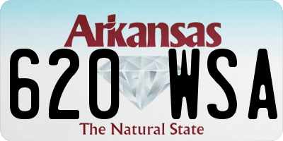 AR license plate 620WSA