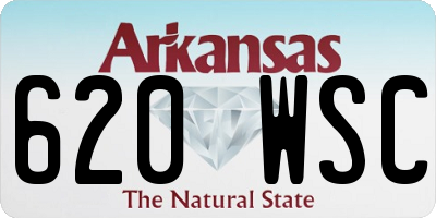 AR license plate 620WSC