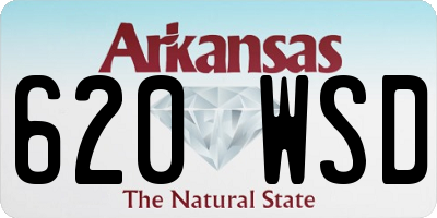 AR license plate 620WSD
