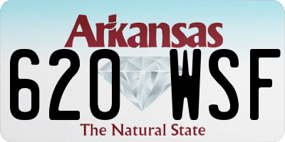 AR license plate 620WSF