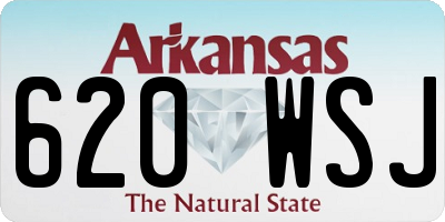 AR license plate 620WSJ
