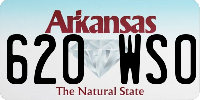 AR license plate 620WSO
