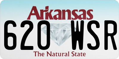 AR license plate 620WSR