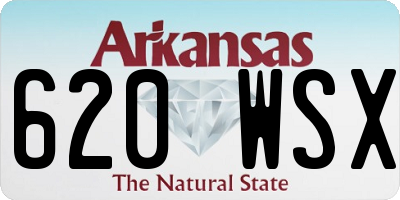 AR license plate 620WSX