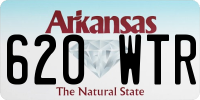 AR license plate 620WTR