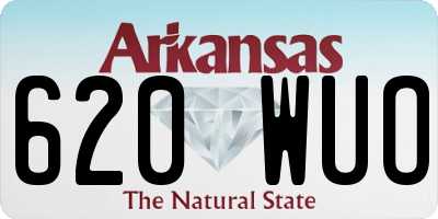 AR license plate 620WUO