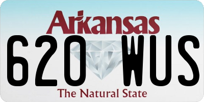 AR license plate 620WUS