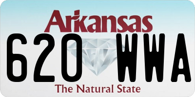 AR license plate 620WWA