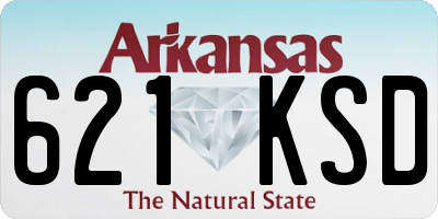 AR license plate 621KSD