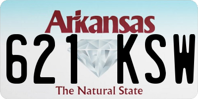 AR license plate 621KSW