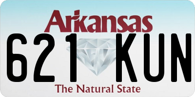 AR license plate 621KUN