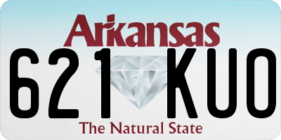 AR license plate 621KUO